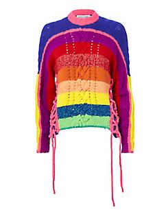 Spencer Vladimir Rainbow Handknit Sweater