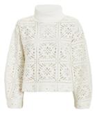 See By Chloe See By Chlo Open Weave Knit Top Ivory P