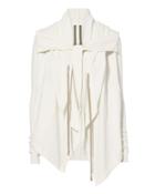 Rick Owens Drkshdw Wrap Tie Hoodie Ivory M