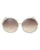 Linda Farrow Oversized Round Sunglasses