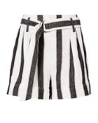 Frame Linen Classic Stripe Shorts