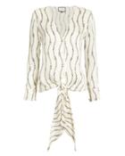 Alexis Dulcie Chain Print Blouse Ivory Xl