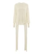 Esteban Cortazar Cash Scarf Sweater Ivory P