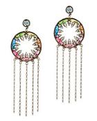 Dannijo Zahra Rainbow Fringe Earrings