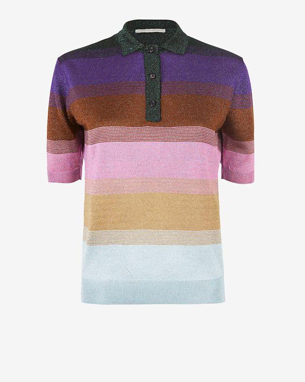 Marco De Vincenzo Lurex Knit Polo