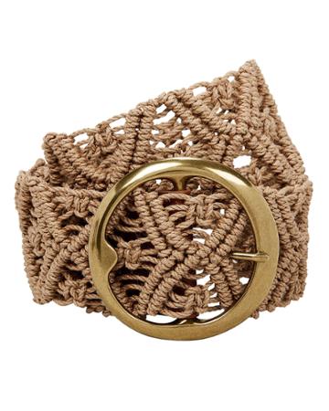 B-low The Belt Nevada Wide Macram Belt Brown M/l