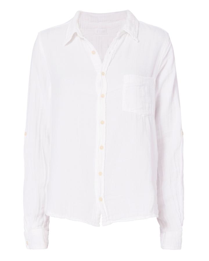 Shirt By Cp Shades Double Gauze Button Down Top