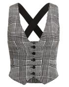 Fleur Du Mal Tailored Button Front Vest Multi Zero