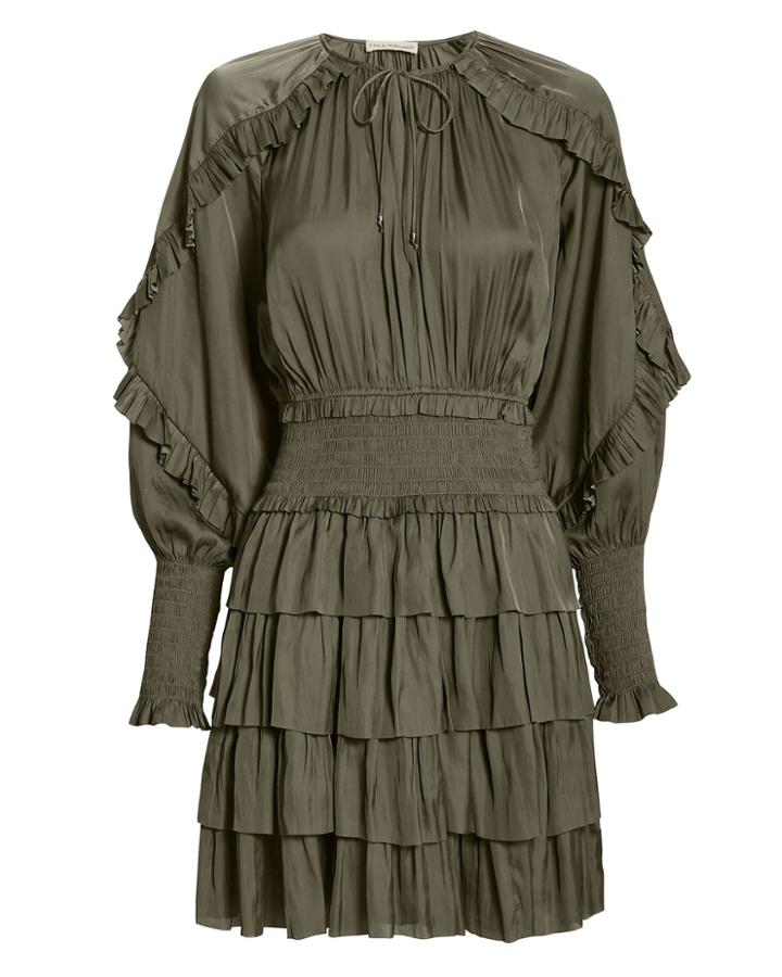 Ulla Johnson Soraya Olive Dress Olive/army Zero