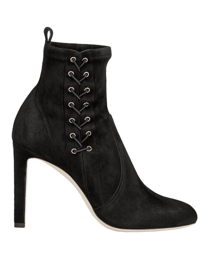 Jimmy Choo Mallory Lace Side Booties Black 37