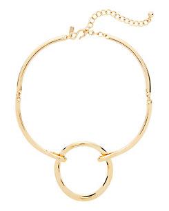 Kenneth Jay Lane Gold-plated Open Circle Collar Necklace