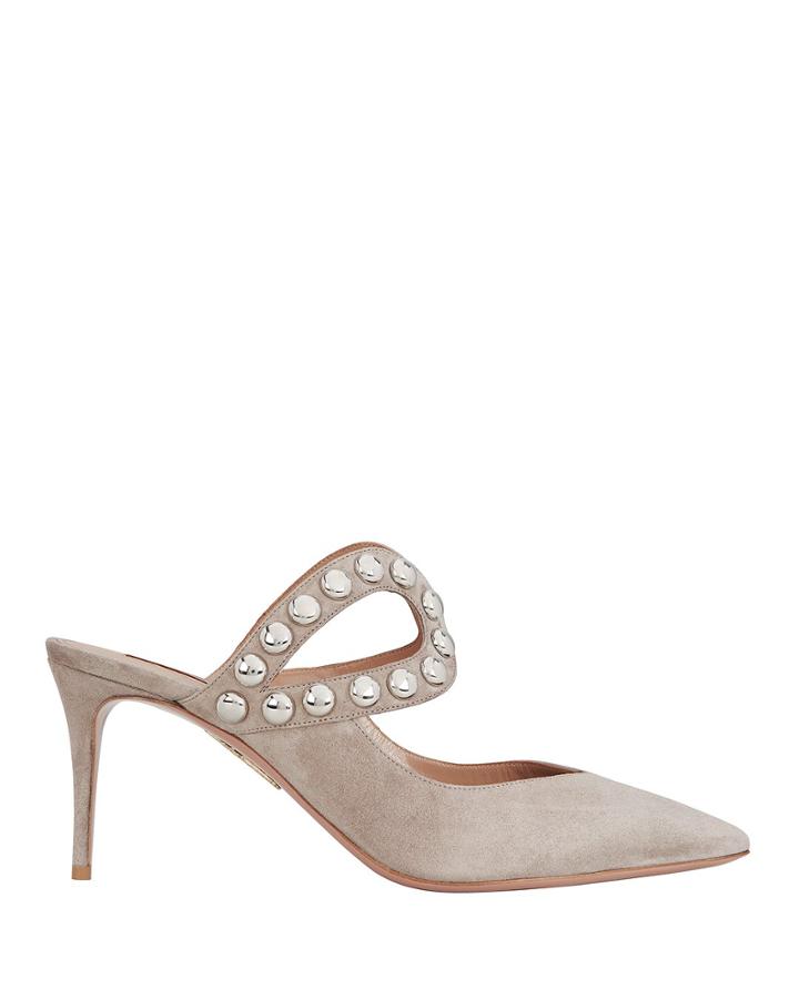 Aquazurra Aquazzura Dj Suede Mules Grey 40