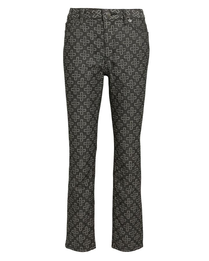 Ksubi Slim Pin Monogram Jeans Black Denim 26
