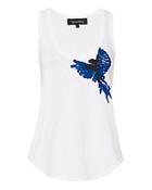 Tabula Rasa Embroidered White Tank Top