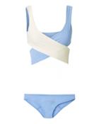 Lisa Marie Fernandez Marie Louis Wrap Bikini Blue 1