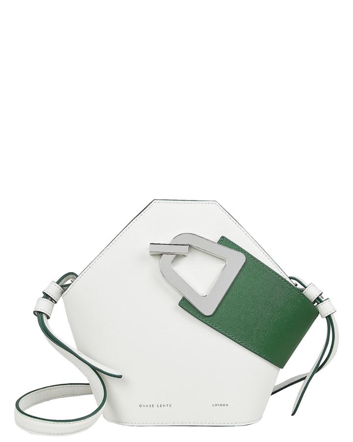Danse Lente Mini Johnny White Clutch White/green 1size