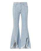 Sjyp Denim Sjyp Front Split Flare Leg Jeans Denim M