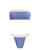 Bond Eye Milo Bandeau Bikini Periwinkle/white 1size