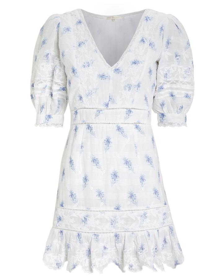 Loveshackfancy Lena Ballad Mini Dress Blue 4