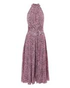 Diane Von Furstenberg High Neck Halter Dress Multi Zero