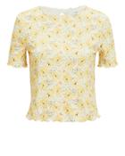 Exclusive For Intermix Intermix Juliana Cutout Top Yellow/floral P