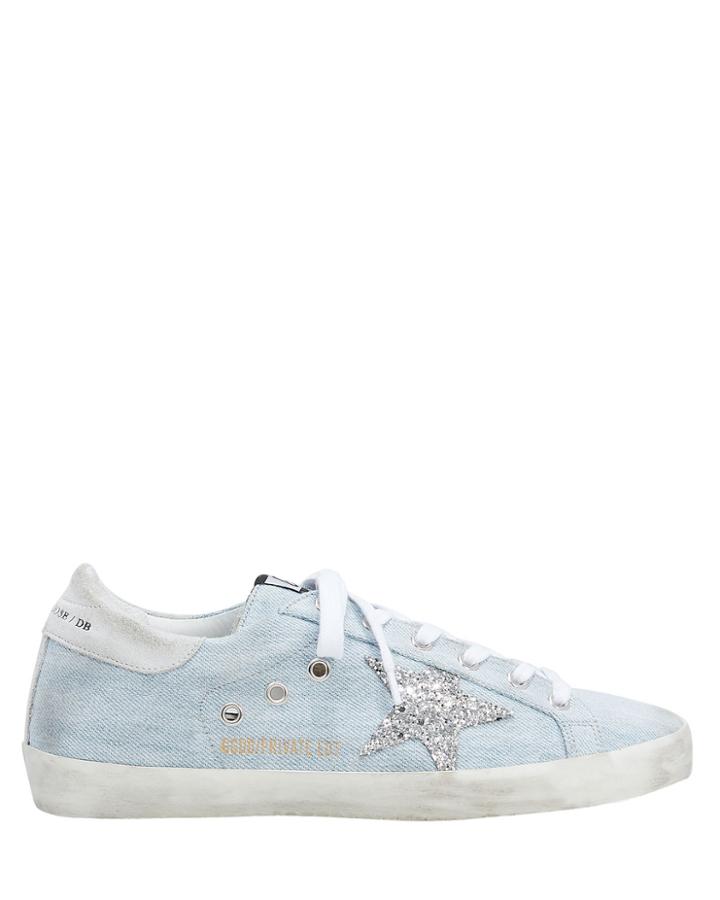Golden Goose Superstar Denim Low-top Sneakers Denim-lt 36