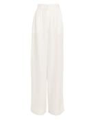 Anine Bing Carla Linen-blend Trousers White M