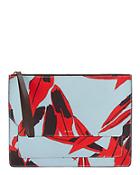 Marni Floral Print Zip Clutch