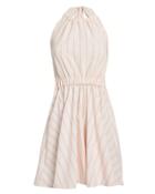 Lem Lem Lemlem Aweke Halter Striped Mini Dress Pale Pink S