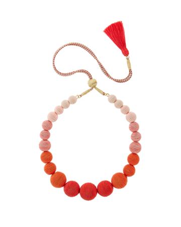 Suzanna Dai Ombr Gumball Necklace Coral 1size