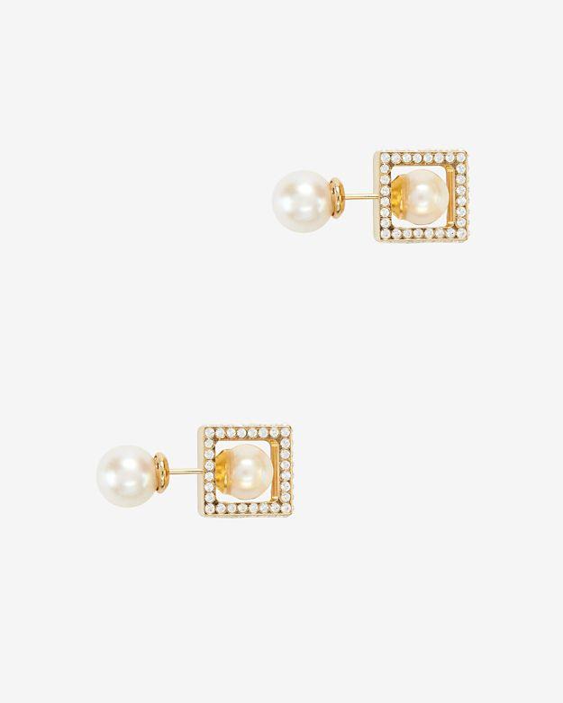 Vita Fede Double Cubo Pearl Earrings
