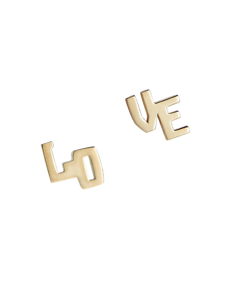 &quot;jennifer Zeuner Love Stud Earrings&quot;