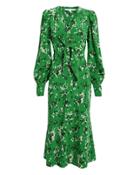 Veronica Beard Amber Floral Midi Dress Green/floral 8