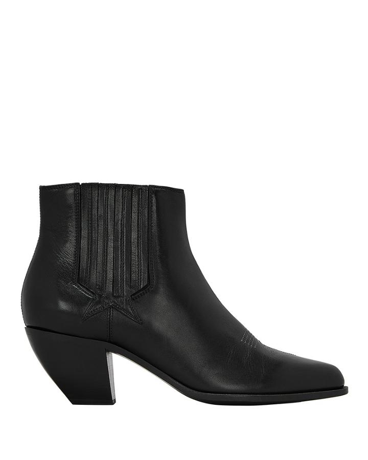 Golden Goose Sunset Leather Booties Black 38