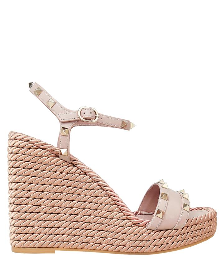Valentino Garavani Torchon Espadrille Wedge Beige 36
