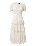 Needle & Thread Layered Lace Midi Dress Ivory 2