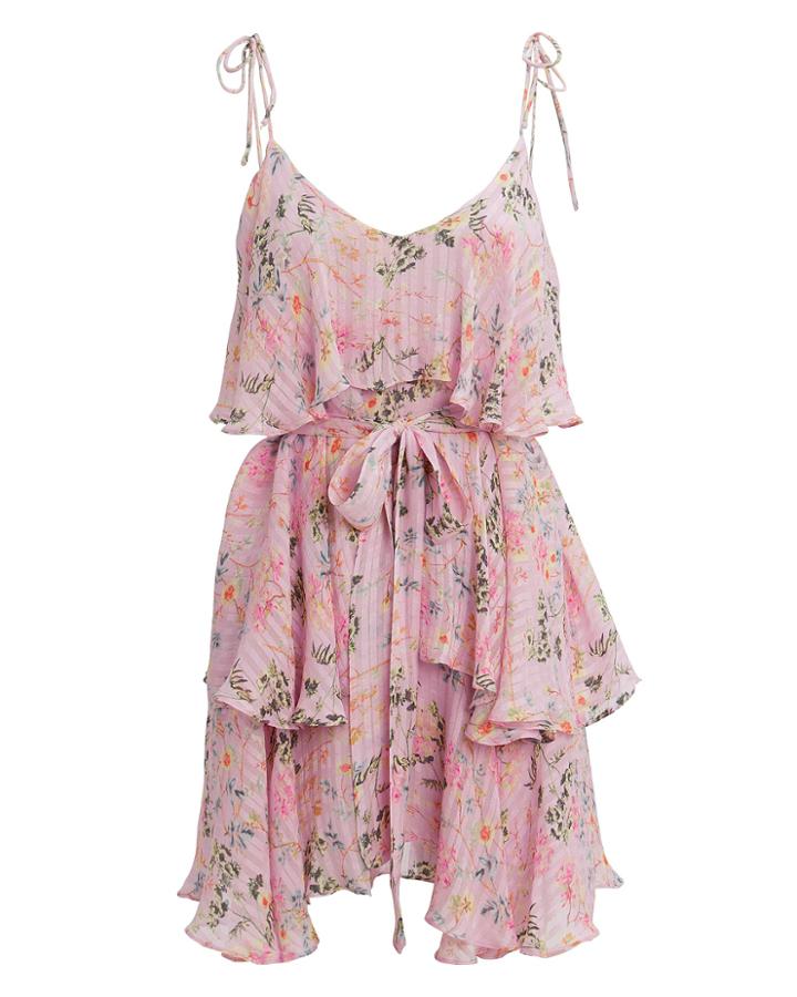 Hemant & Nandita Hemant  & Nandita Pink Floral Print Mini Dress Pink/floral P