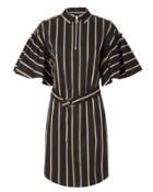 Lover Frame Stripe Shirt Dress