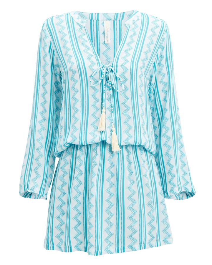 Coolchange Chloe Mini Dress Light Blue/white S
