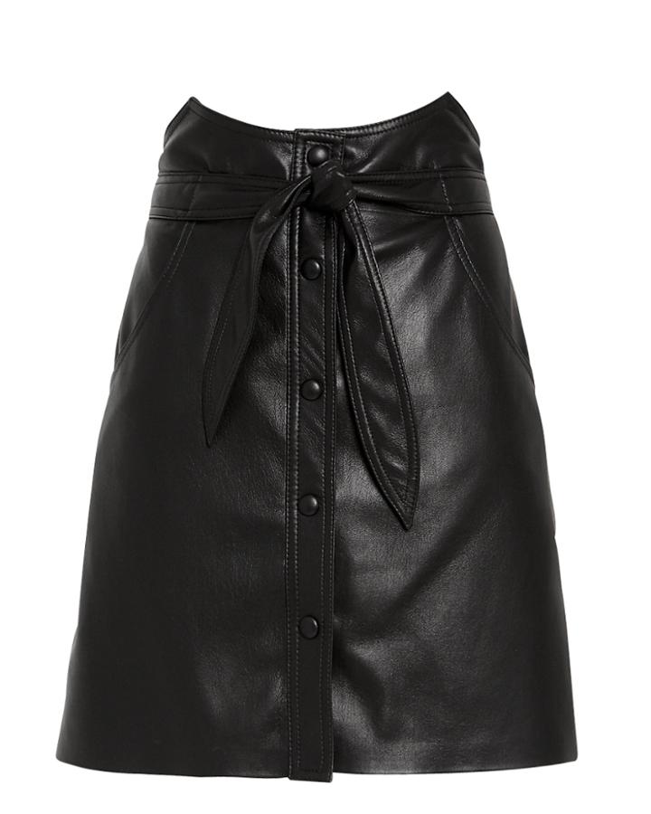 Nanushka Reese Skirt Black P