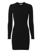 Jonathan Simkhai Staple Sleeve Knit Mini Dress Black P