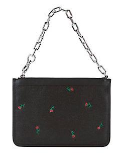 Alexander Wang Attica Floral Embossed Chain Strap Leather Bag