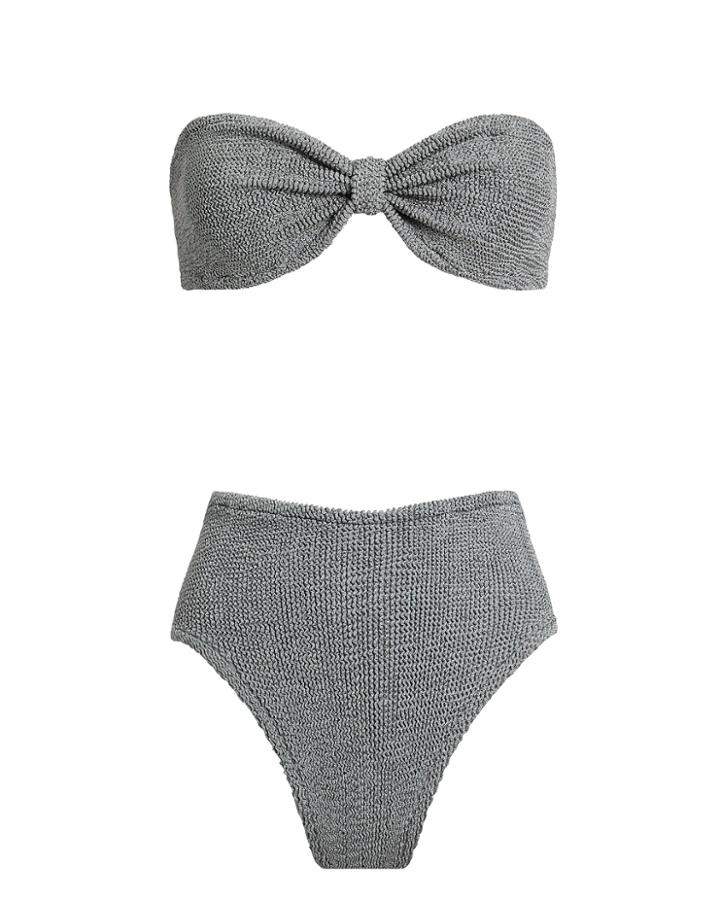 Hunza G Posey Metallic Slate Bikini Metallic Slate 1size
