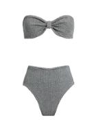 Hunza G Posey Metallic Slate Bikini Metallic Slate 1size