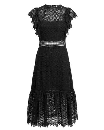 Philosophy Di L.serafini Philosophy Di Lorenzo Serafini Crochet Black Dress Black 38