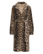Yves Salomon Leopard Reversible Robe Coat Leopard 34