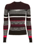 Proenza Schouler Burgundy Space Dye Knit Top Multi P