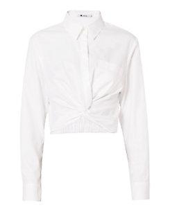 T By Alexander Wang Twist Detail Poplin Shirt