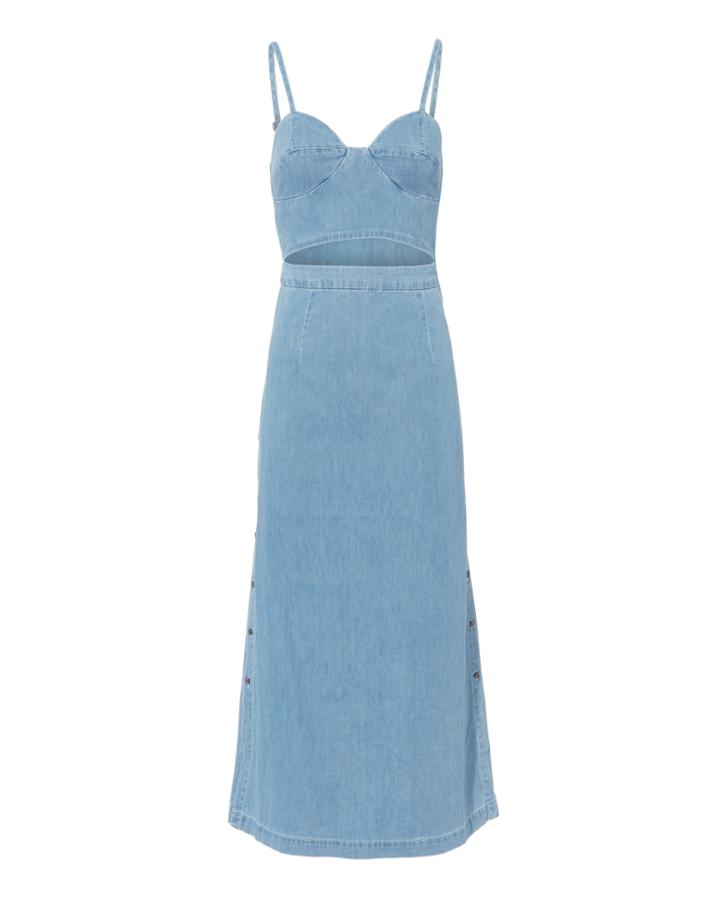 3x1 Denim 3x1 Augustine Peek-a-boo Dress Denim M
