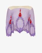 Johanna Ortiz Josefina Long-sleeve Embellished Crop Top